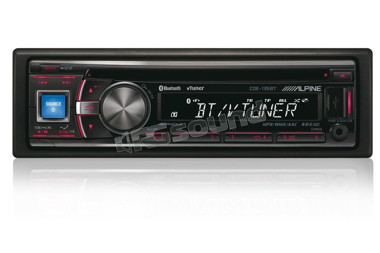 CDE-135BT SINTO CD CON DOPPIO USB E BLUETOOTH Alpine