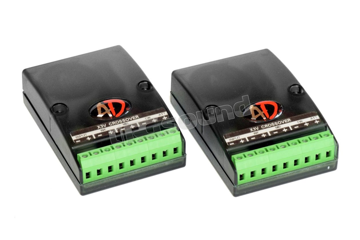X3V Pair of 3-way crossovers with attenuator AD Audio Development