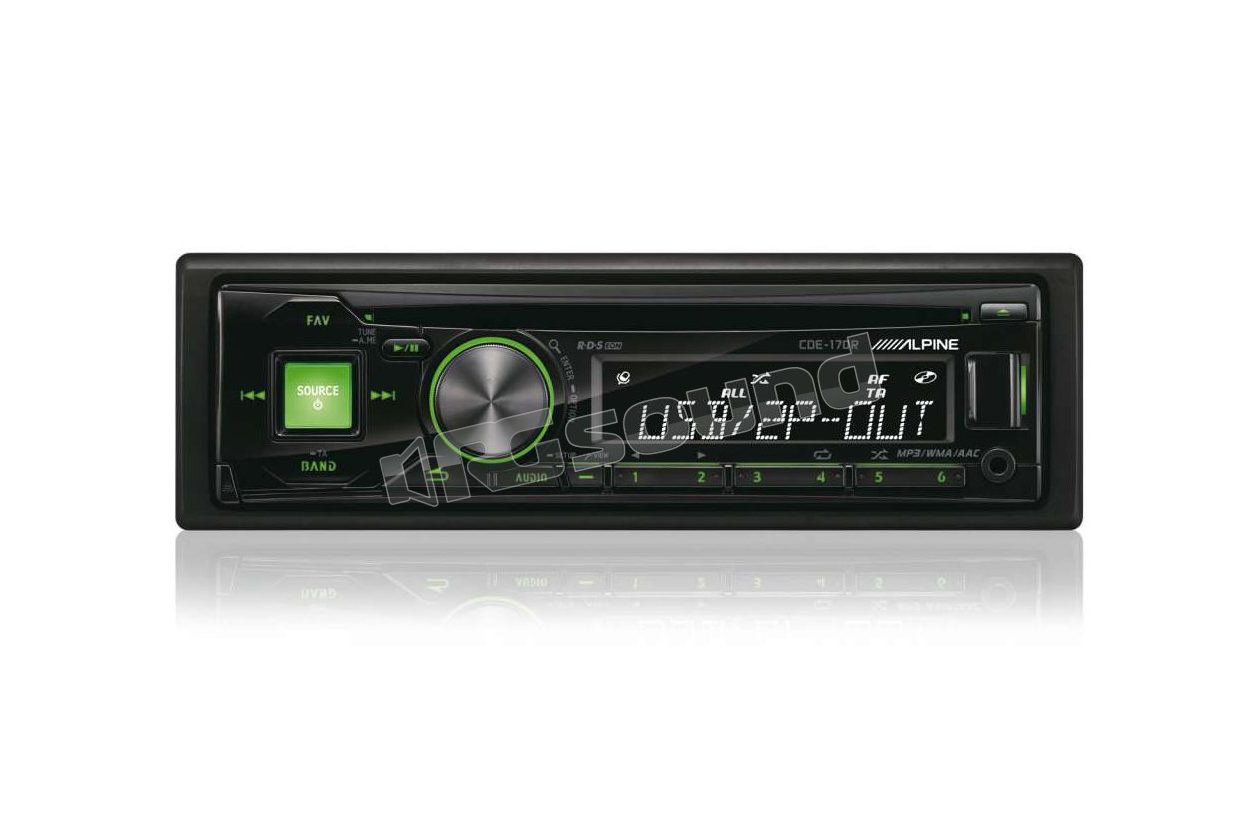 CDE-170R illuminazione verde Alpine