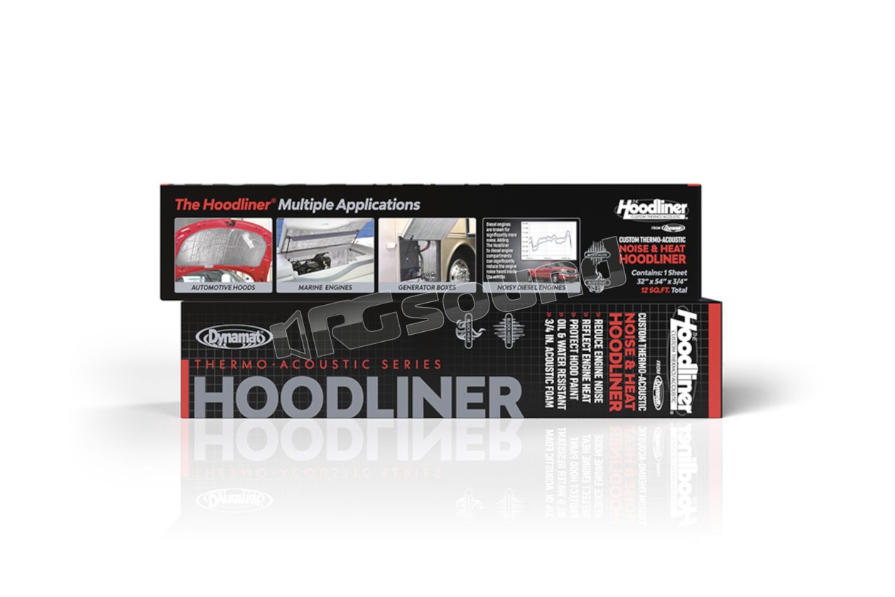 DYN11905 The Hoodliner Thermal protection for engine hood, pack of 1 sheet 137.2 x 81.3 cm Dynamat