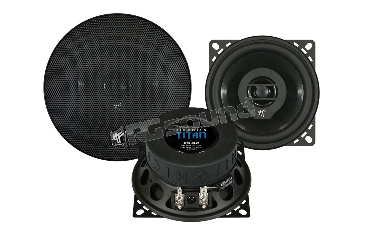TS42 10cm coaxial speakers Titan Series Hifonics