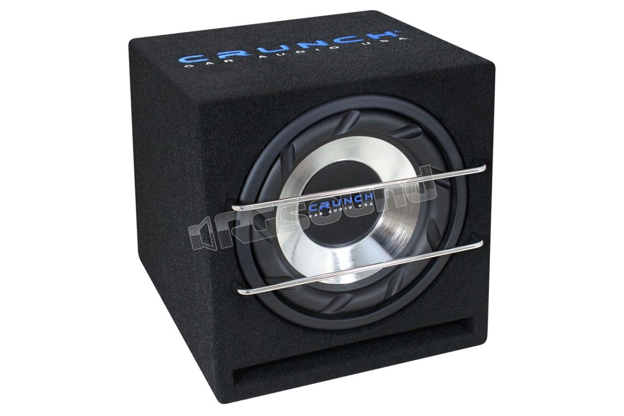 CRB250 25 cm sub in bass reflex enclosure, chrome cone Crunch