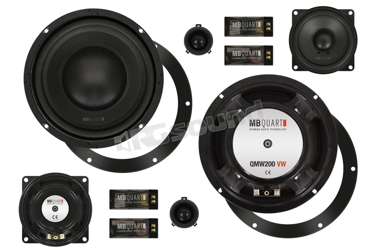 QM200.3 GOLF V 3-way 200 mm speaker kit for volkswagen 180W MB Quart