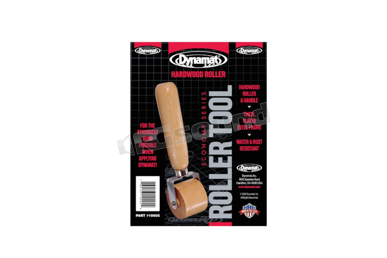 DYN10005 Hardwood Dynaroller Wooden roller for applying sound deadening materials Dynamat