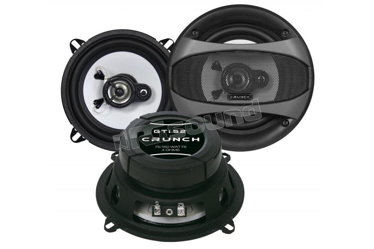 GTI52 GTI Series 130 mm Coaxial Speakers, 75W RMS power Crunch