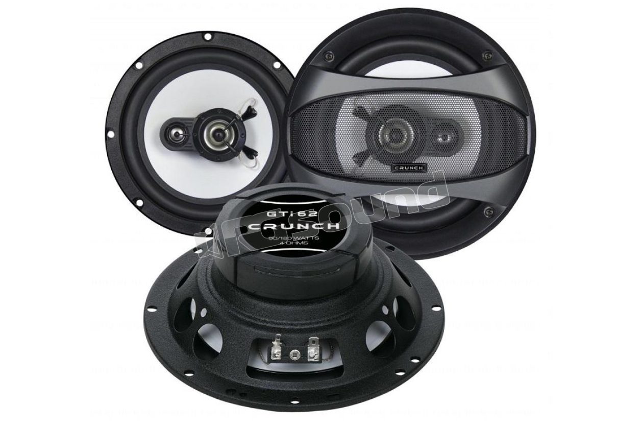 GTI62 165 mm coaxial speakers, 75W RMS power, GTI Series Crunch