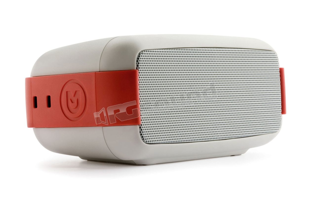 EASY Waterproof wireless speaker, white-red color Macrom