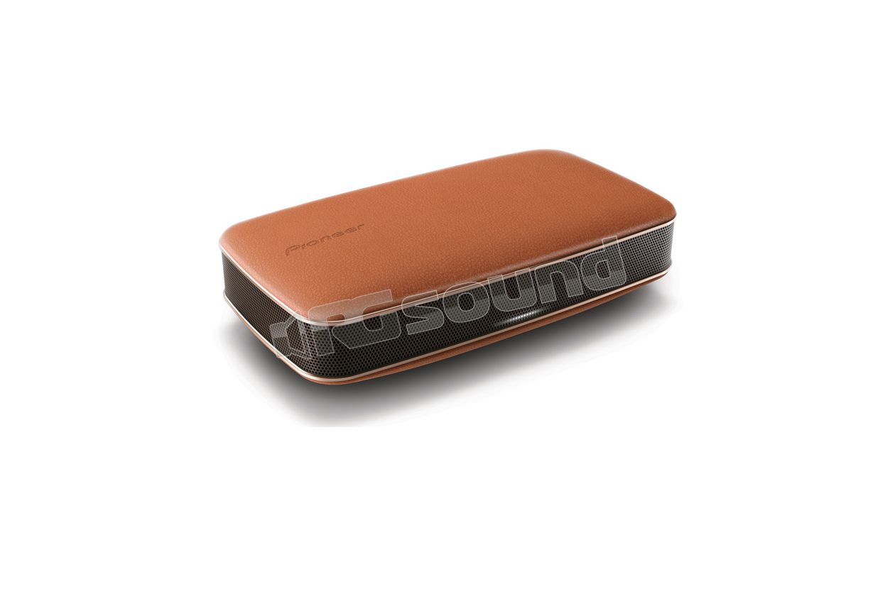 XW-LF3-T portable wireless speaker with smooth leather finish, Bluetooth and NFC technology Pioneer