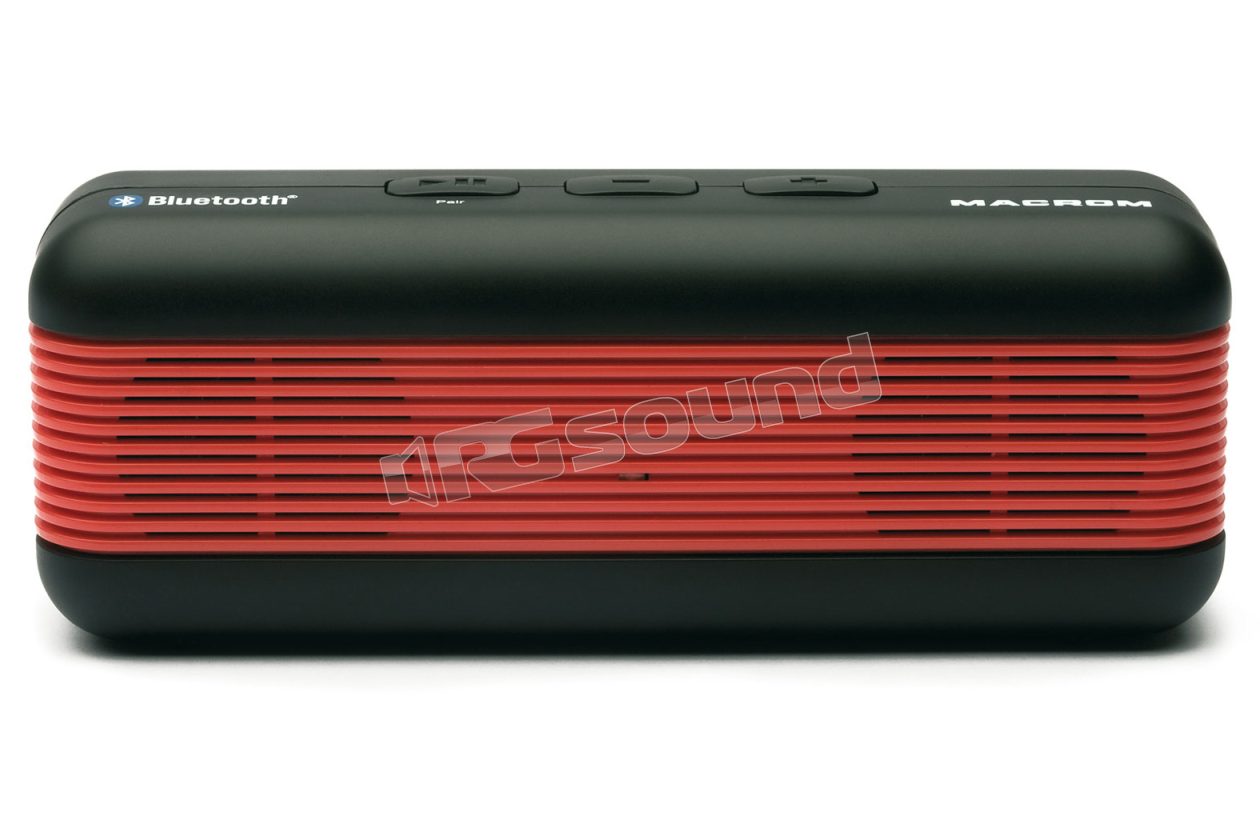M-BTP12.R compact portable speaker with Bluetooth Macrom