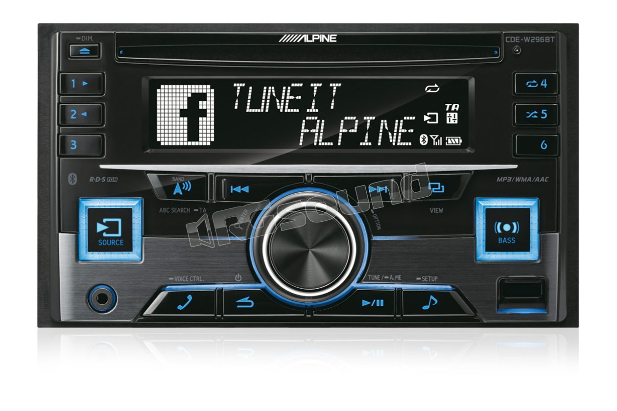 CDE-W296BT BT Puls - Siri - nuovo Tuner RDS di qualità Alpine