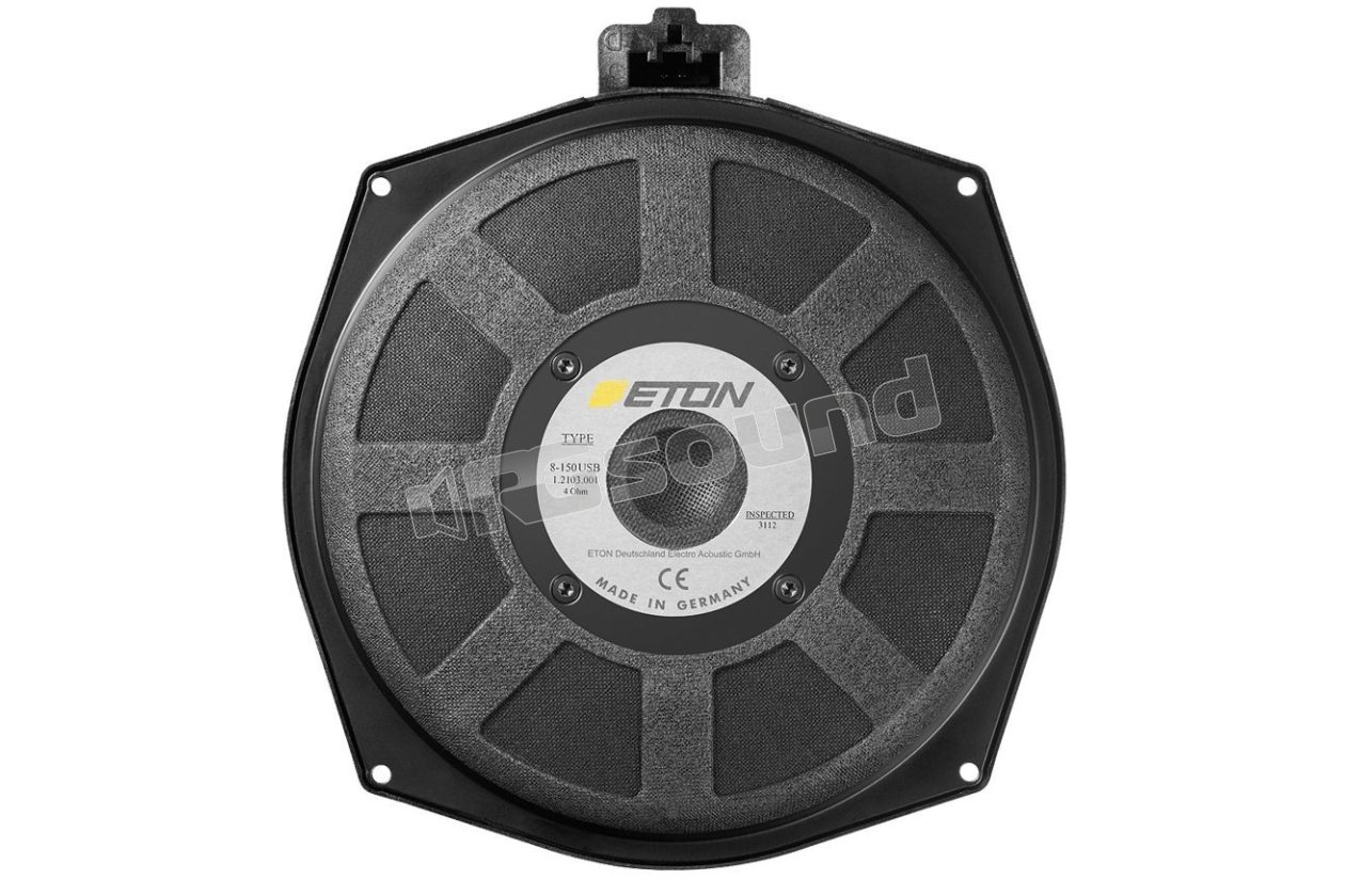 B 150 USB 20cm Plug&Play under-seat sub for BMW ETON