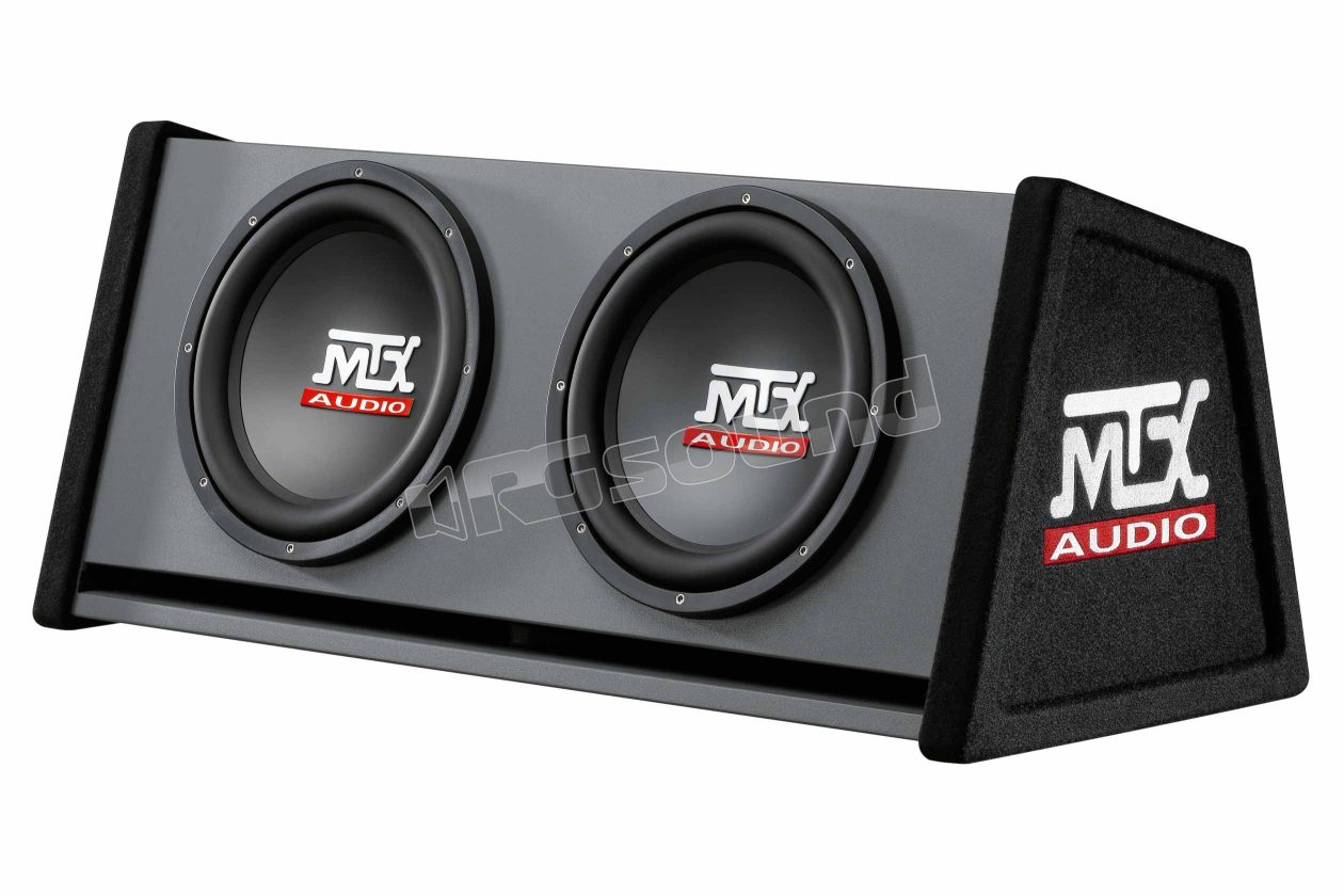 RT 12X2DV two 30cm subs in a trapezoidal enclosure MTX audio