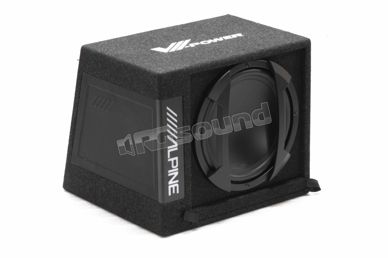 SWD-355 powered subwoofer in bass reflex enclosure Alpine