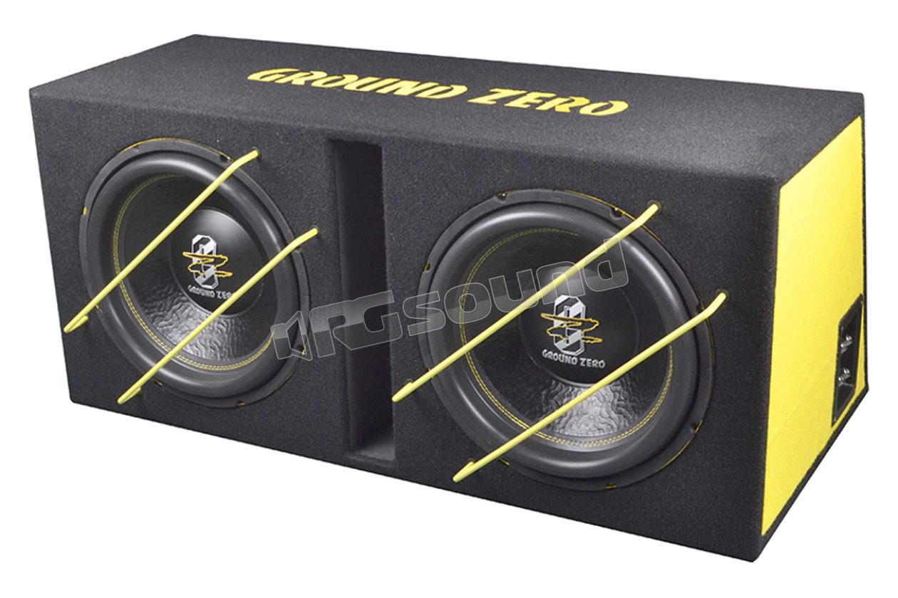 GZIB 2.3000SPL dual 30 cm sub in bass reflex enclosure Ground Zero