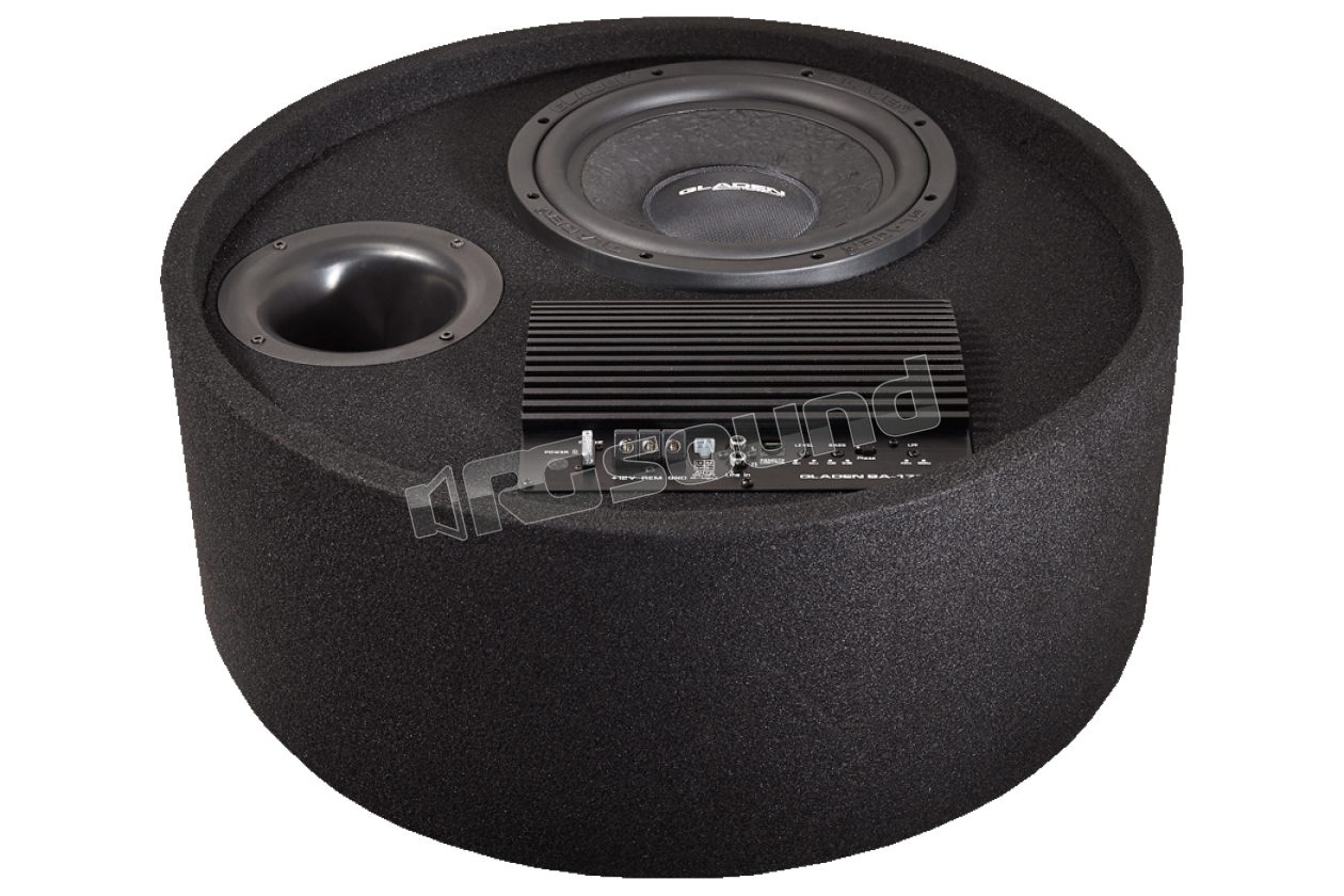 RS 10 RB Active powered sub in a bass reflex enclosure Gladen