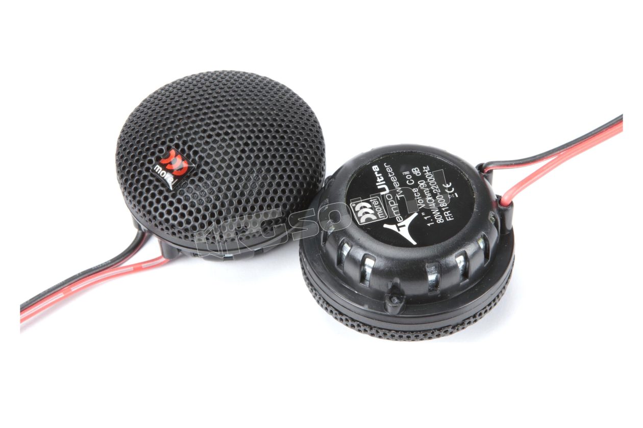 Tempo TW-1 pair of 25mm tweeters with silk dome 80 Watt RMS Morel