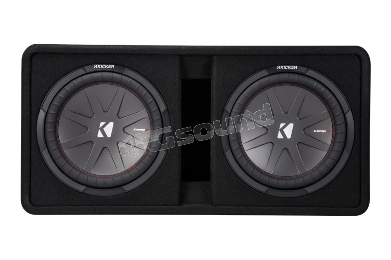 DCWR122 Dual 30cm sub in ported enclosure (43DCWR122) Kicker