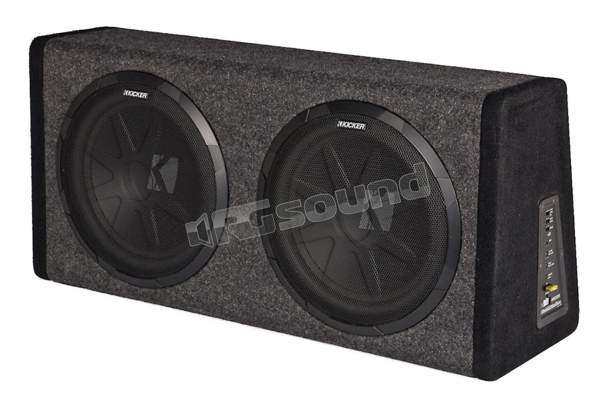 PHD12-11 Dual 30 cm powered subwoofer in enclosure Kicker