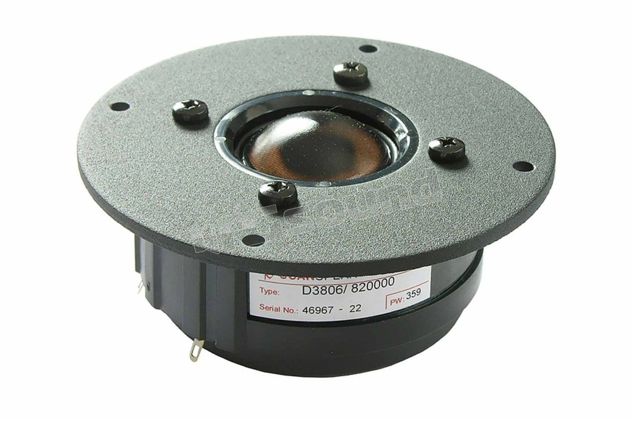 D3806/820000 pair of 6 Ohm tweeters with 38 mm dome Scan Speak