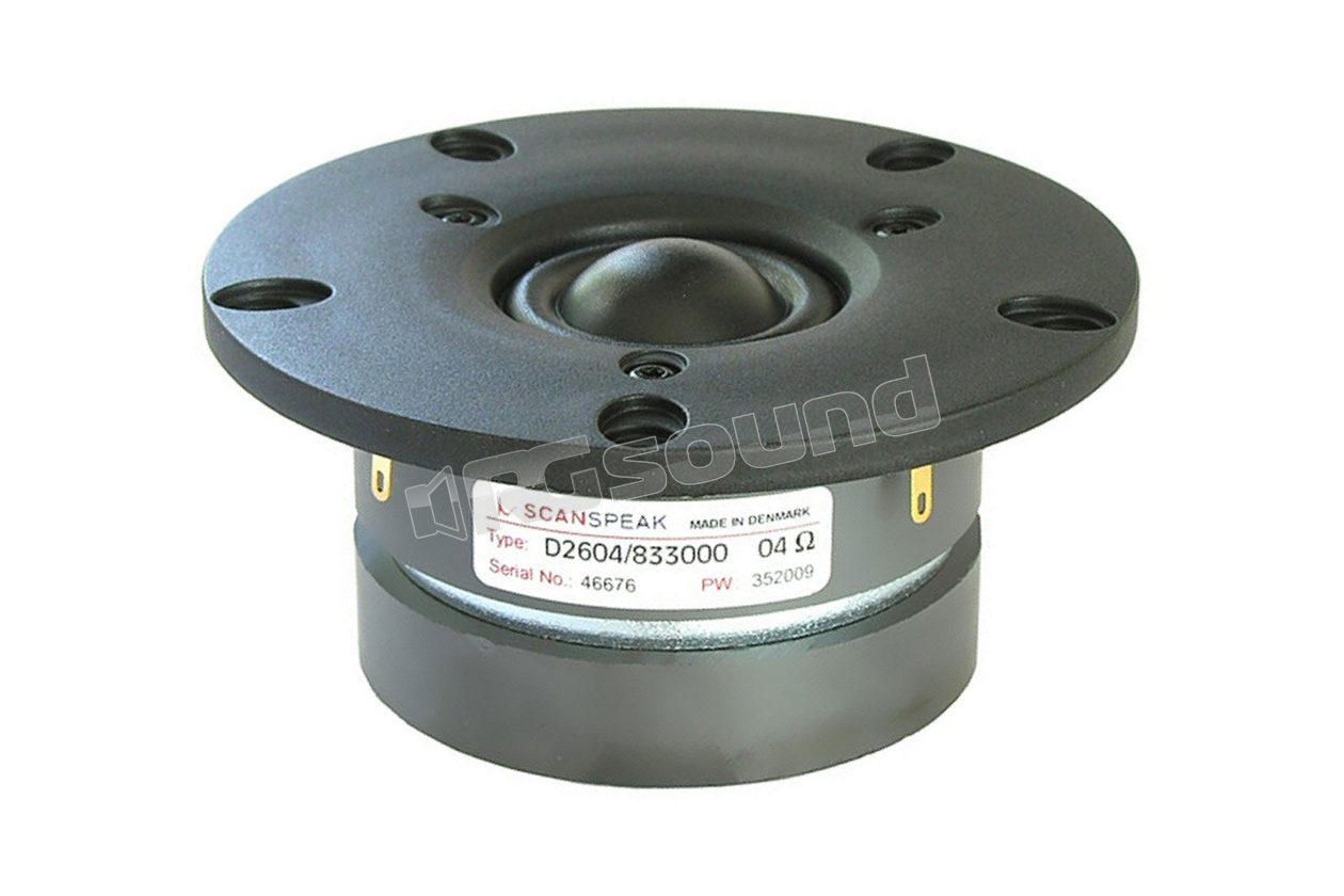 D2604/833000 pair of 26mm tweeters with dual ferrite magnet Scan Speak