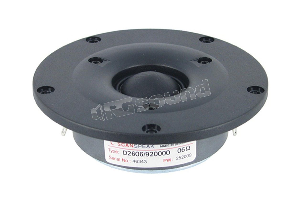 D2606/920000 high-efficiency 6 Ohm tweeter pair Scan Speak
