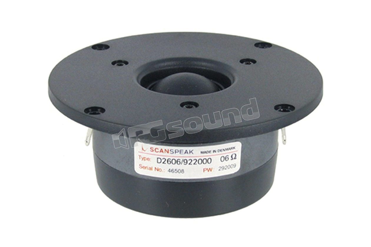 D2606/922000 pair of high-efficiency tweeters 6 Ohm Scan Speak