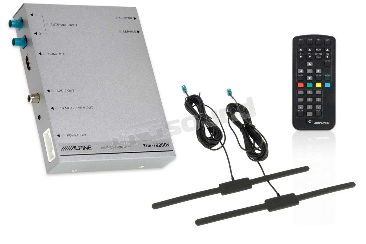 TUE-T220DV . sintonizzatore digitale terrestre DVB-T2 con HDMI e RCA Alpine