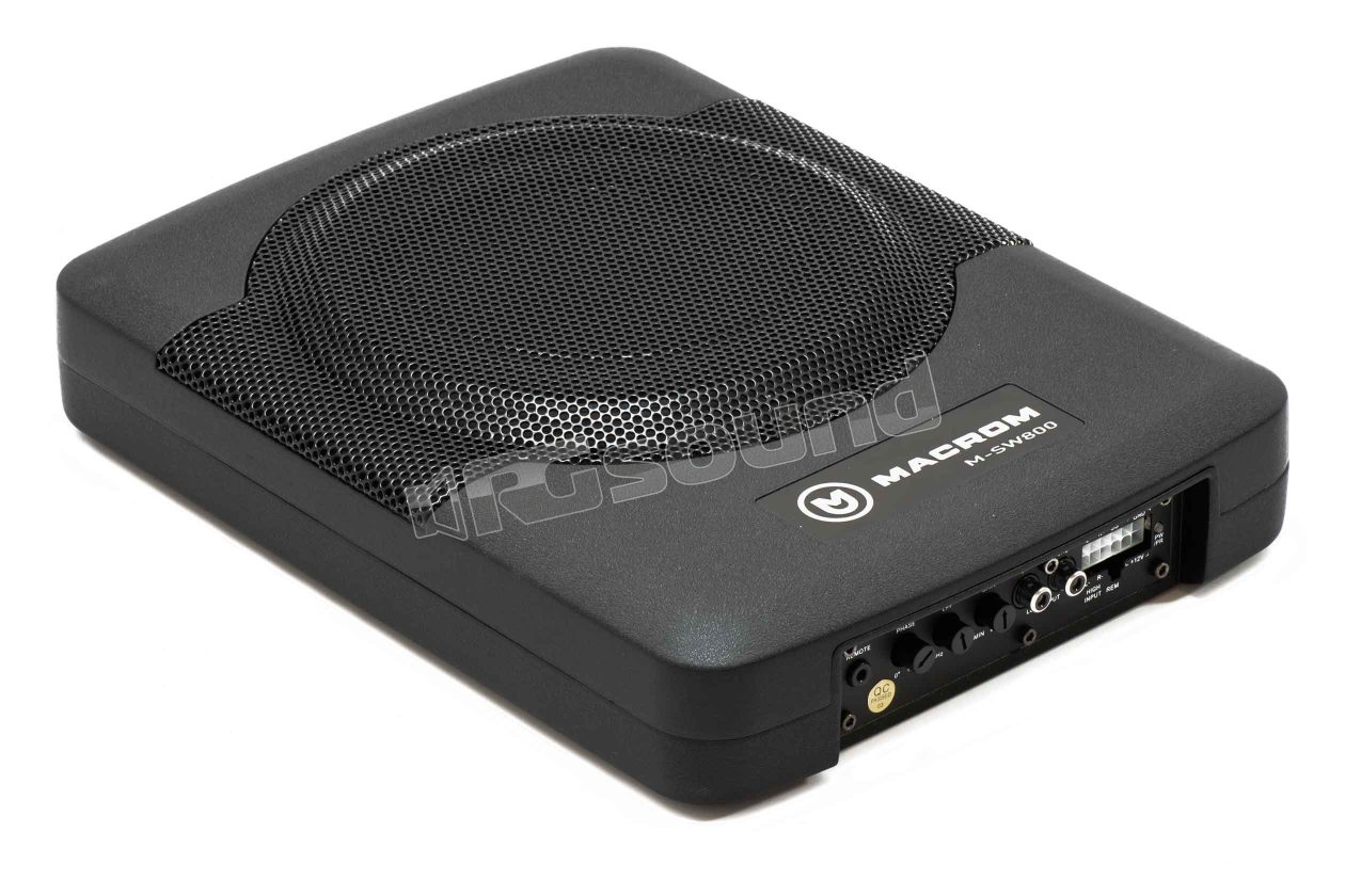 M-SW800 20cm active subwoofer for under-seat and trunk installation Macrom