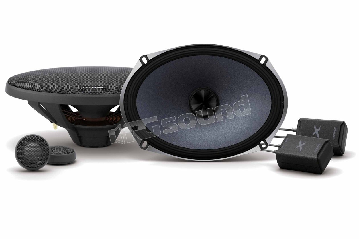 X-S69C Kit with 6x9" oval woofer - Jeep compatible Alpine