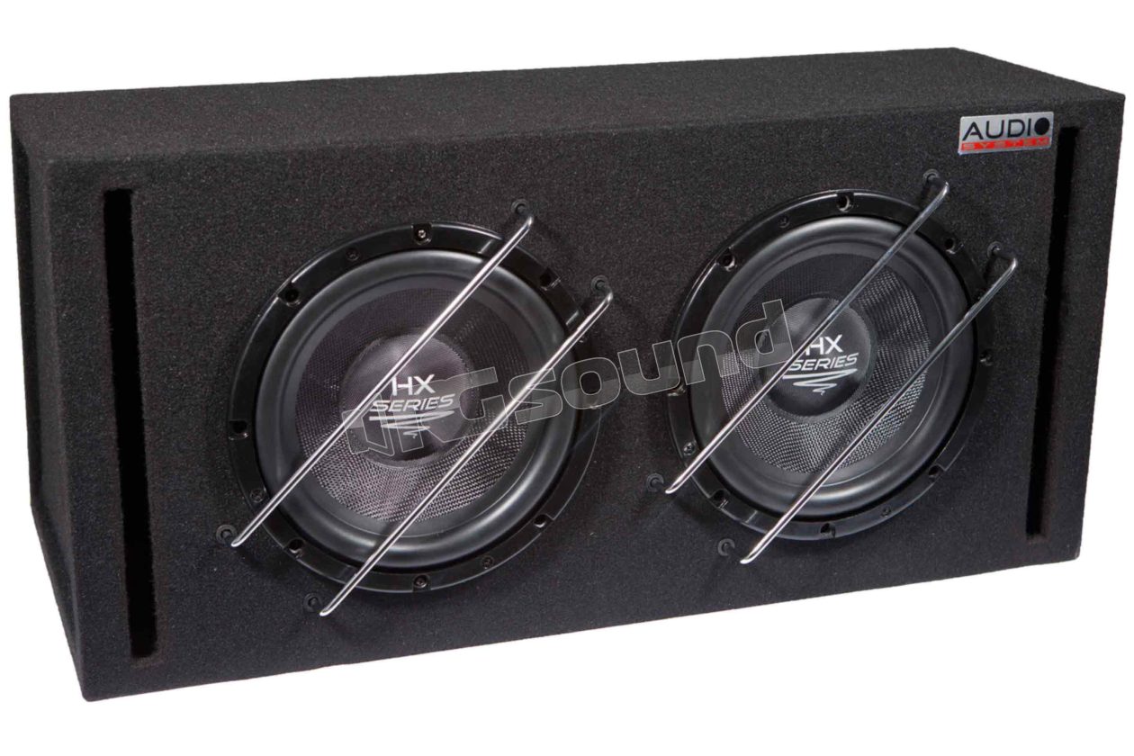 HX 10 SQ BR-2 dual 25 cm Sound Quality subwoofer in bass reflex enclosure Audio System