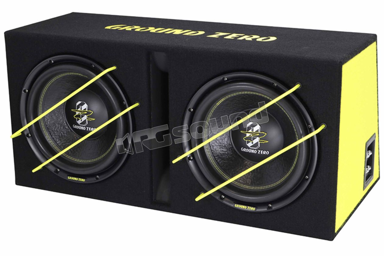 GZIB 2.3000XSPL dual SPL subwoofer in ported enclosure Ground Zero