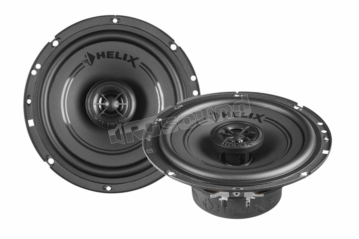 F 6X 165mm coaxial speakers with injection-molded polypropylene cone with carbon fiber Helix
