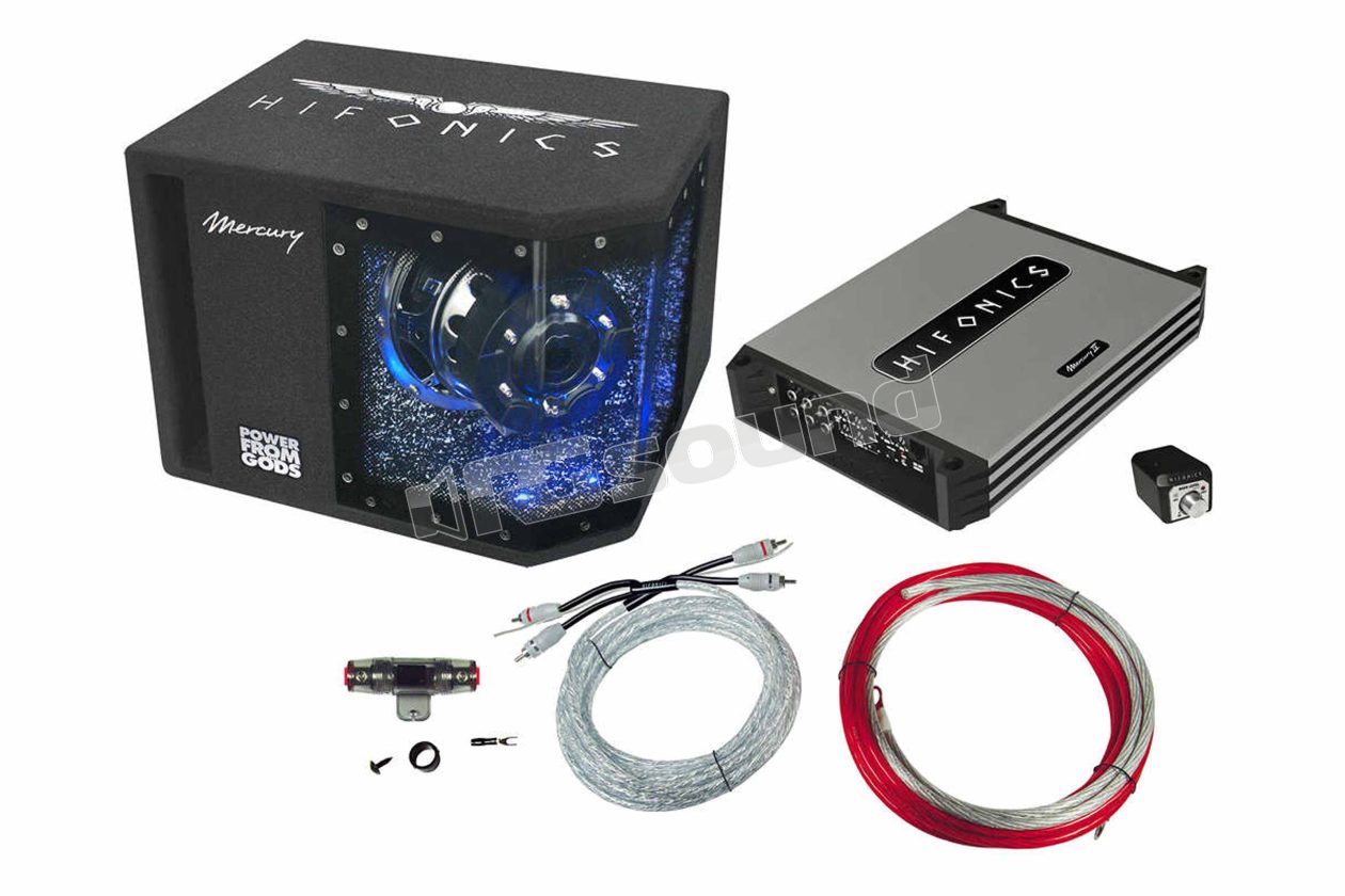 MBP1000.4 subwoofer enclosure kit with 4-channel amplifier Hifonics