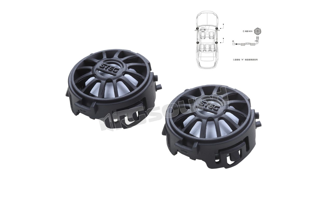 BZ25 dedicated tweeters for new Mercedes C/E/S/GLC Steg