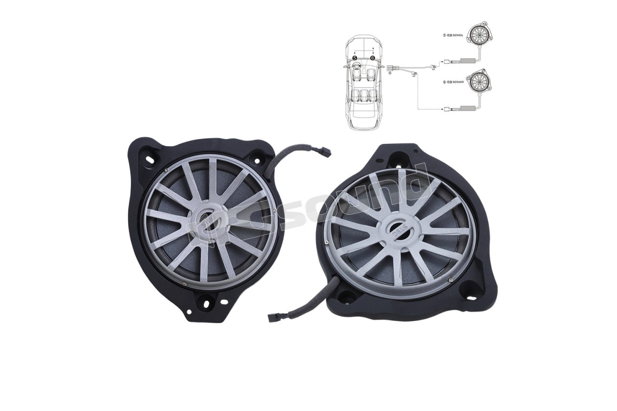 BZW80L/R Pair of dedicated subwoofers for Mercedes Steg