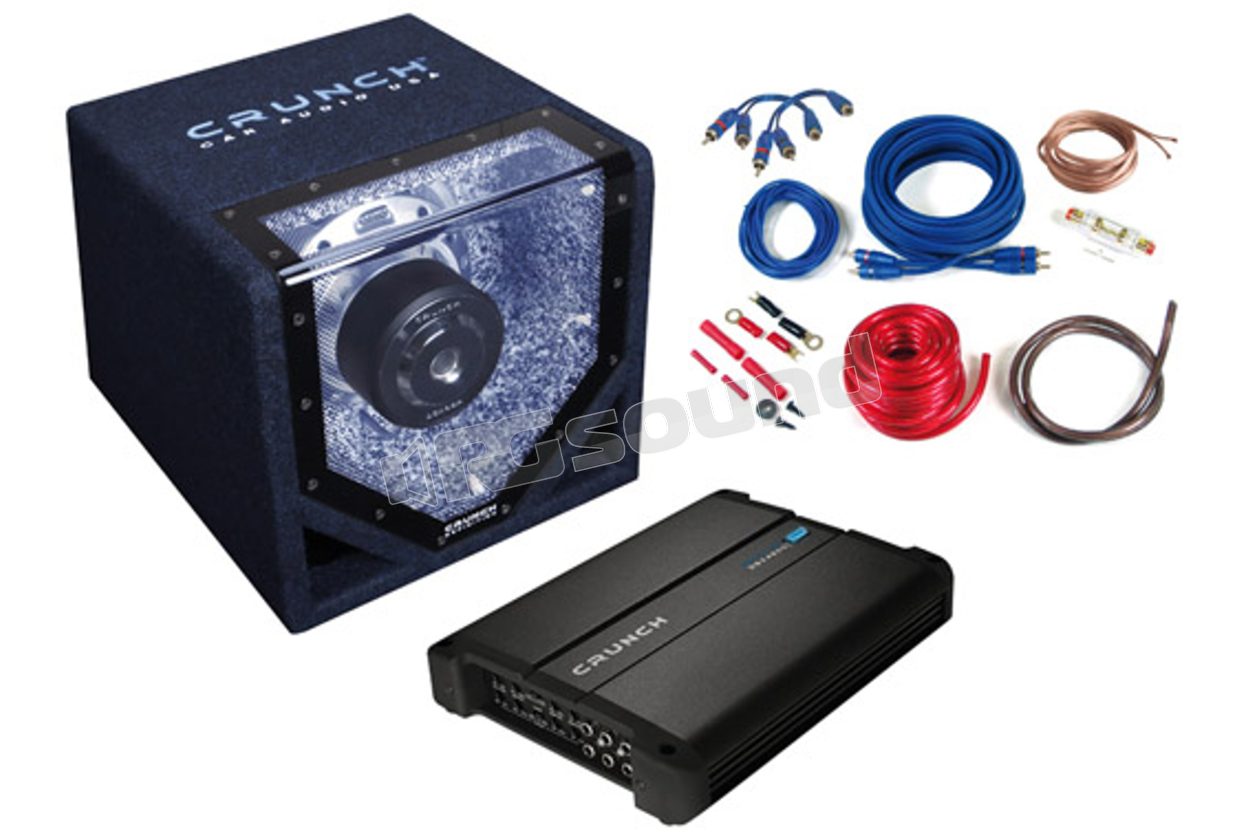 CPX750.1 Basspack monoblock with amplifier, subwoofer and cable kit Crunch