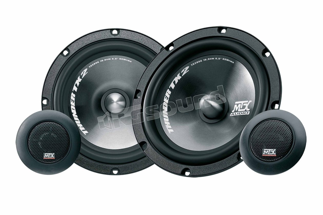 TX2 65S 165mm two-way system with speaker grilles MTX audio