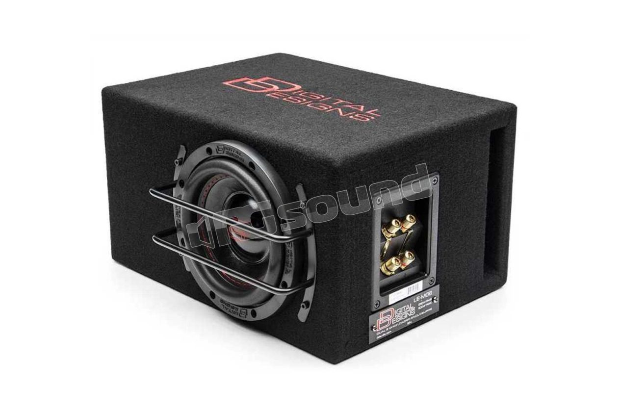 LE-M6 16cm dual voice coil 2 Ohm subwoofer in ported enclosure DD Audio Digital Designs