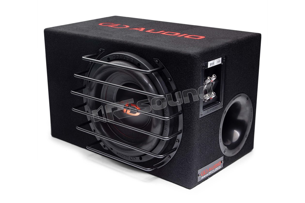 LE-M10 25cm dual voice coil 2 Ohm sub in ported enclosure DD Audio Digital Designs