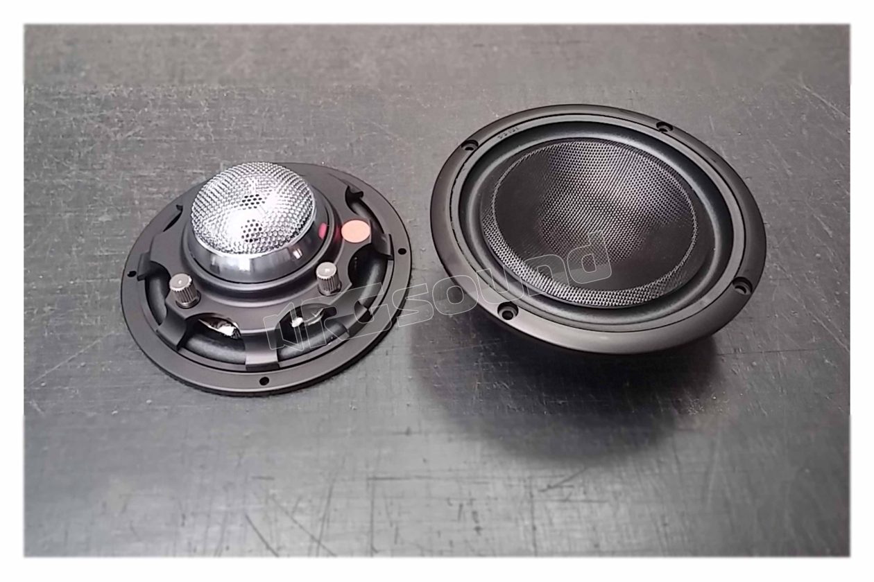 MM4 Black pair of midranges with fiberglass cone AD Audio Development