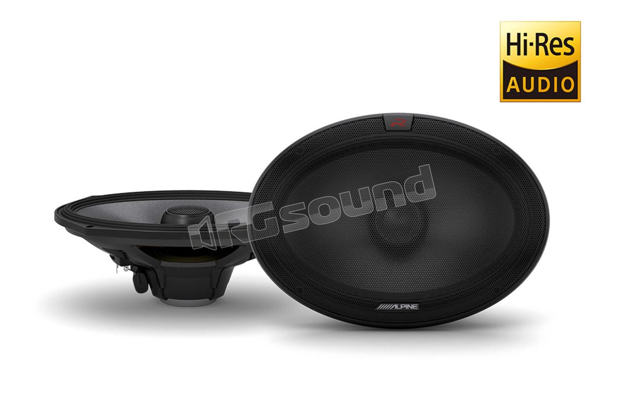 R-S69.2 6x9'' 2-way coaxial speakers with adapters and grilles Alpine