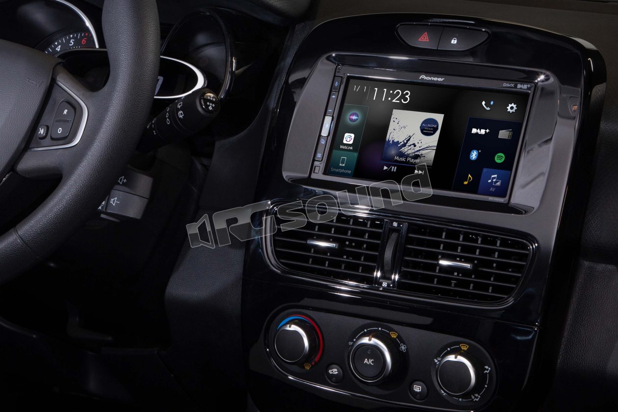 SPH-EVO62DAB-CLIO Monitor 6,8" con Apple CarPlay, Andoid Auto specifico per Clio IV Pioneer