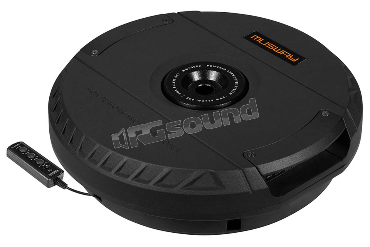 MW1000A 28cm powered subwoofer for spare wheel well MUSWAY