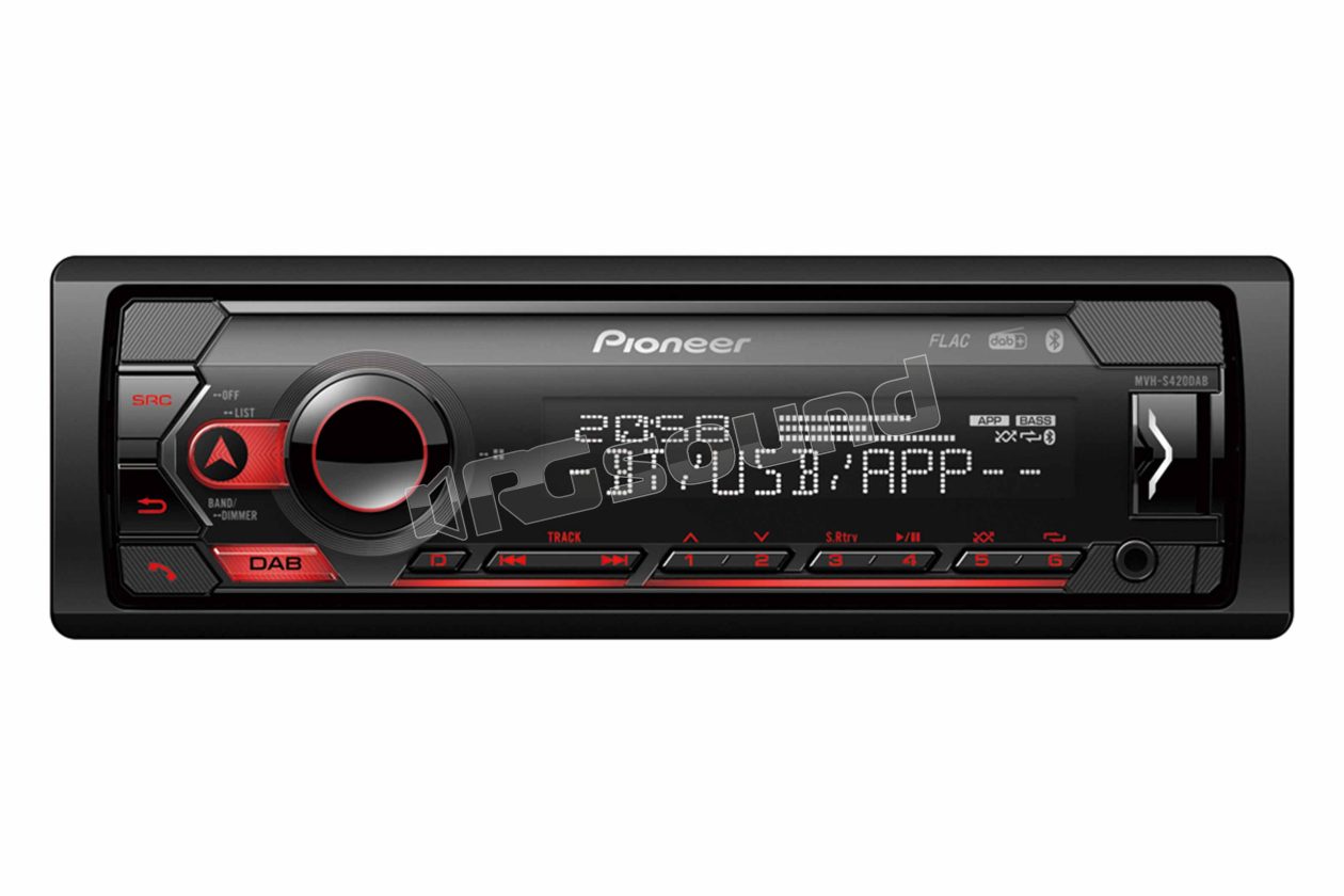 MVH-S420DAB Autoradio 1 Din con tuner DAB/DAB+, Bluetooth, compatibile con Apple e Android Pioneer