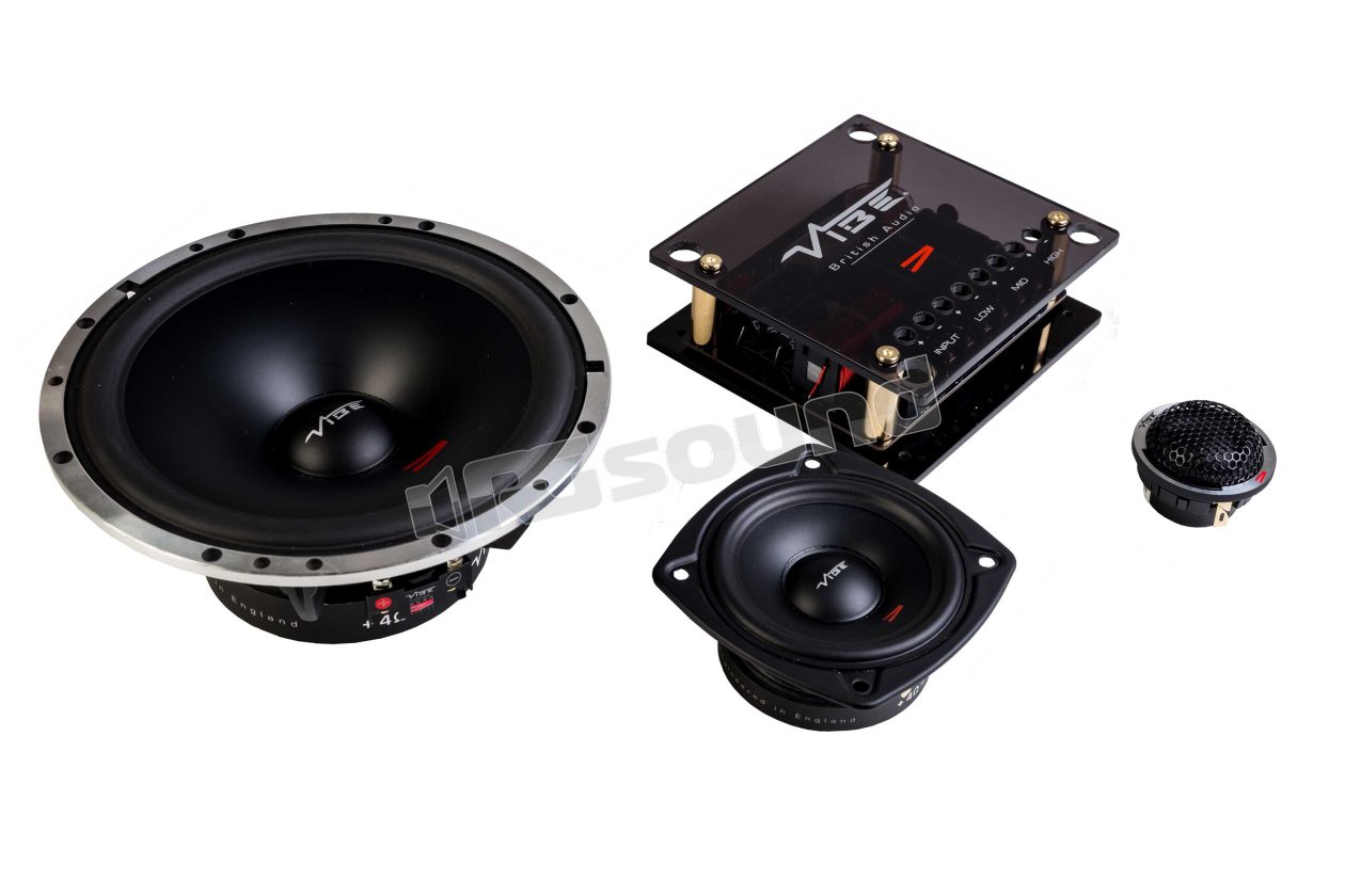 CVEN63C-V4 high-fidelity 3-way component speaker kit, 165 mm woofer VIBE British Audio
