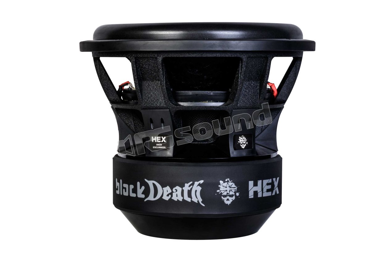 BLACKDEATHC15HEX-V7 High Excursion 38cm competition subwoofer, dual 1 Ohm voice coil VIBE British Audio