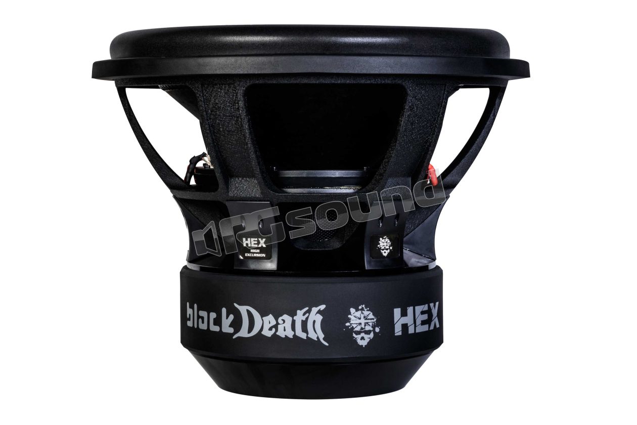 BLACKDEATHC18HEX-V7 High Excursion 46cm competition subwoofer, dual 1 Ohm voice coil VIBE British Audio