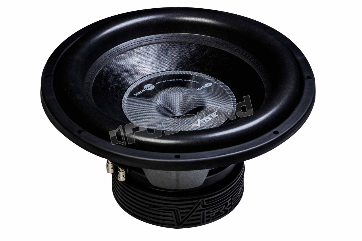 BLACKAIR15D2-V7 38cm (15'') dual voice coil 2 Ohm subwoofer, 3000 Watt max power VIBE British Audio