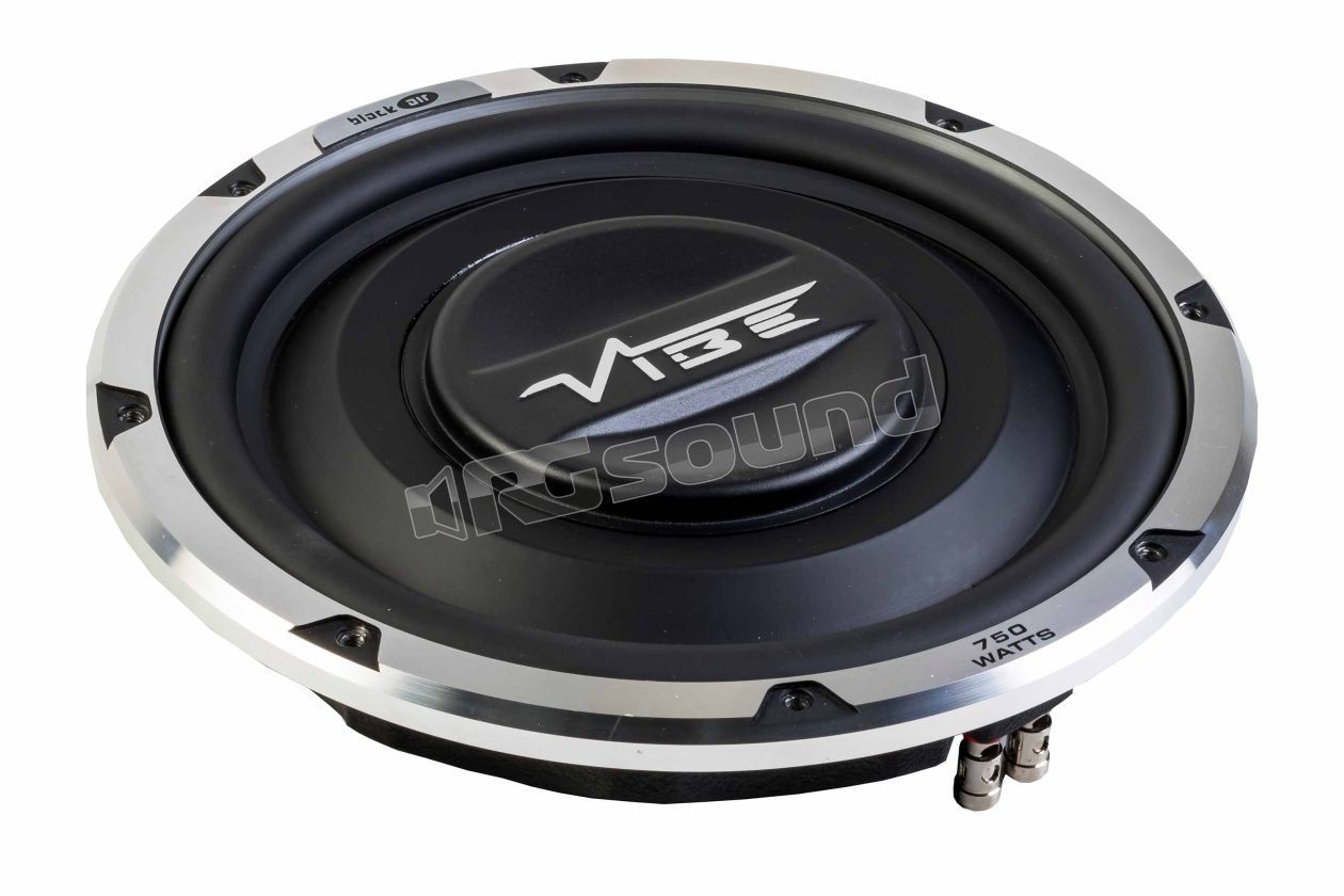 BLACKAIR12S-V6 Black Air Slimline 30cm subwoofer, 750 Watt max power VIBE British Audio