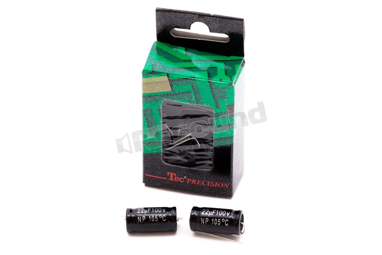 52-NP22 condensatori elettrolitici 22 microfarad non polarizzati - 2pz Tecprecision